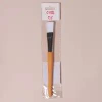 Кисть для масок, 17 (+/- 1) см, цвет коричневый/белый