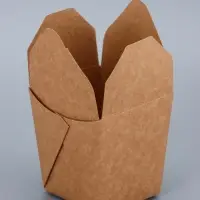 Коробка крафтовая для лапши вок, 7.5&times;6.6&times;9.3 см