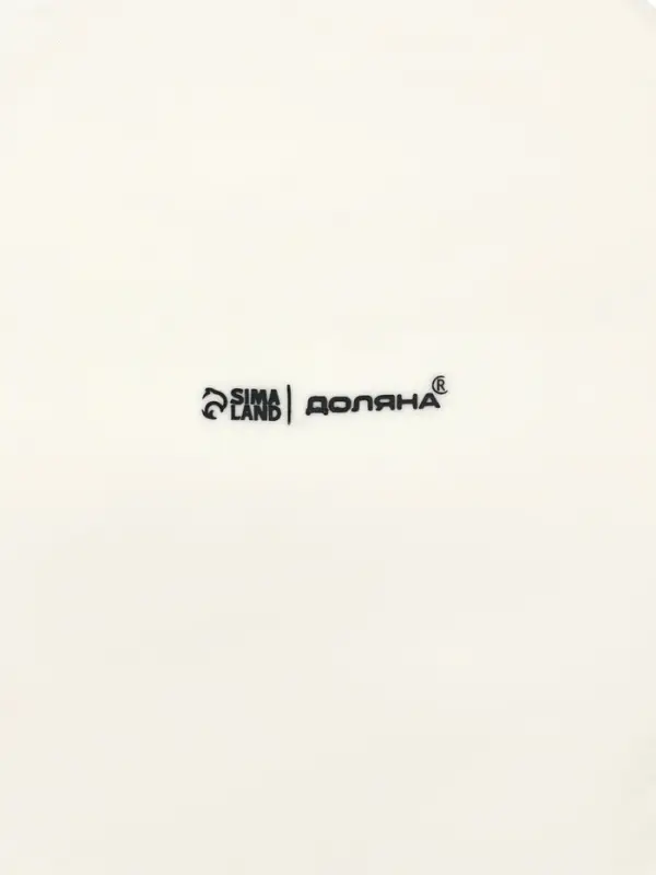 Тарелка Доляна White Label, d=25 см, фарфор, белая