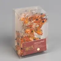 Гирлянда &laquo;Нить&raquo; 2 м, роса с насадками &laquo;Олень&raquo;, IP20, серебристая нить, 20 LED, 2 режима, от батареек АА&times;2, свечение тёплое белое