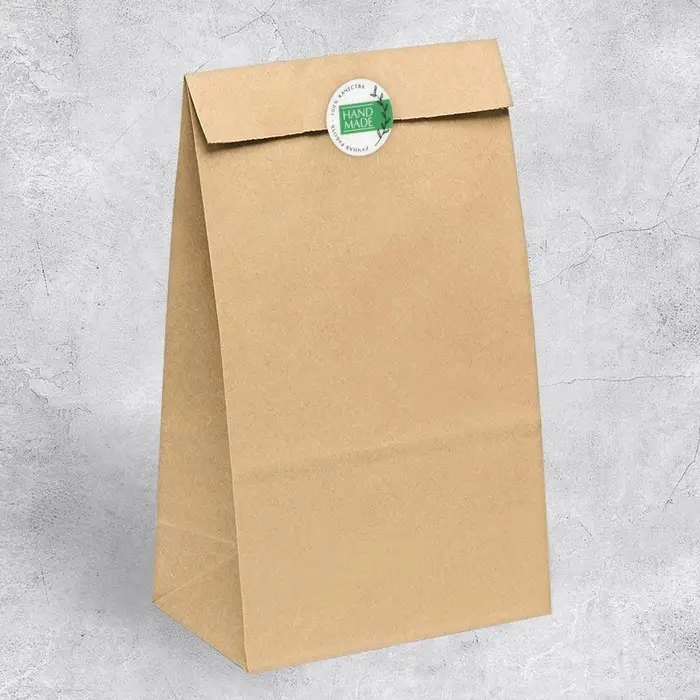 Наклейки для бизнеса Hand made, белые, 50 шт, 4 х 4 см