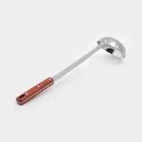 Поварешка для казана узбекская 42 см, диаметр 10 см с деревянной ручкой