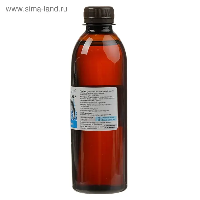 Рыбий жир ветеринарный с витамином A, для животных, 330 мл Рыбий жир ветеринарный с витамином A, для животных, 330 мл