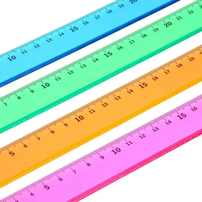 Линейка 30 см Линейка 30 см "Луна", прозрачная, тонированная, МИКС