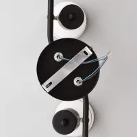 Спот потолочный &laquo;Айрис&raquo;, 2хЕ14, 40 Вт, черный, 38&times;18&times;22 см