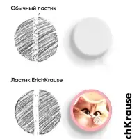 Набор из 2 ластиков ErichKrause Prima Cat