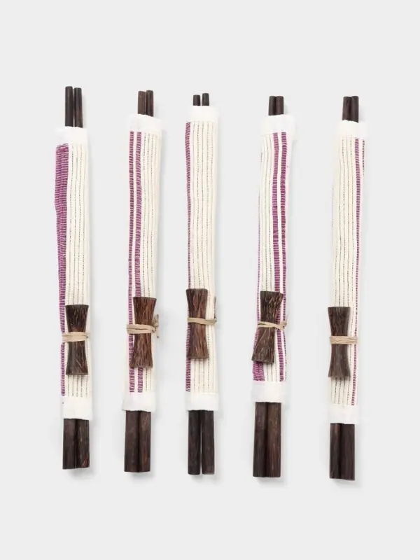 Палочки китайские &laquo;Сирень&raquo;, 5 пар, 25&times;10&times;2 см, кокос, МИКС