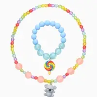 Набор детский &laquo;Выбражулька. Коала&raquo;, 2 предмета: бусы, браслет, разноцветный