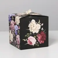Коробка подарочная складная, упаковка, Present, 12×12×12 см