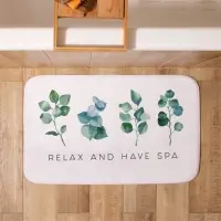 Коврик для ванной &laquo;Этель. Эвкалипт&raquo;, 80&times;50 см, велюр