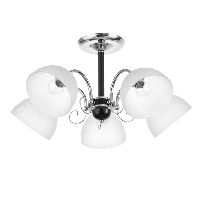 Люстра Люстра "Сицилия" 5х60Вт Е27 Хром, черный