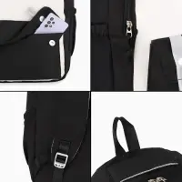 Рюкзак 31*14*44 см,2 отд.3 н/карм+пенал, Комби черный/беж