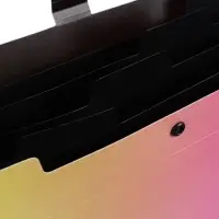 Папка А4 Radiance, 5 отделений, 600 мкм, на кнопке, жёлтый/розовый градиент