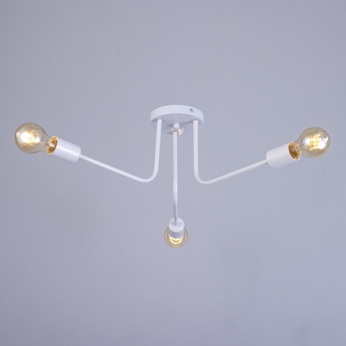 Люстра "Лагерта" 3хЕ27 40Вт белый 53х53х13,5 см