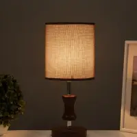 Лампа настольная RISALUX ЭКО &laquo;Кло&raquo; 1&times;40 Вт Е27 кофе/хром 16&times;16&times;38 см
