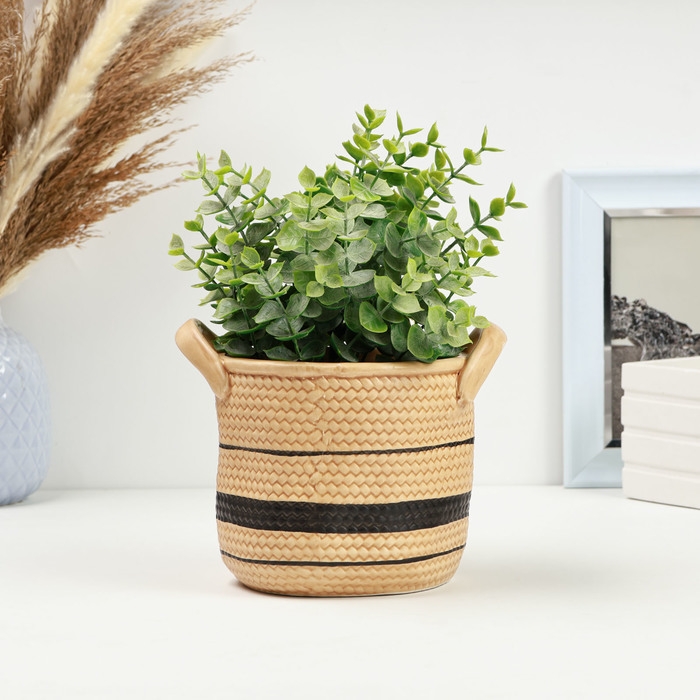 Кашпо - ваза  Кашпо - ваза "Бэкка" 13х13х13см