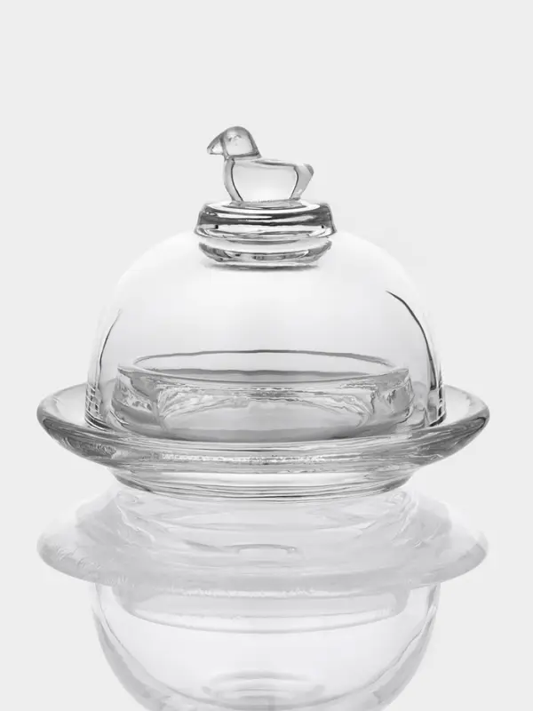 Икорница с крышкой  Икорница с крышкой "Купол" 7х7х9 см, прозрачная