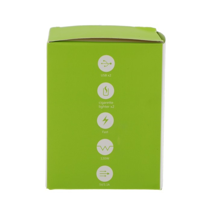 Разветвитель прикуривателя, вольтметр, 2 USB, 2 выхода, провод 50 см Разветвитель прикуривателя, вольтметр, 2 USB, 2 выхода, провод 50 см