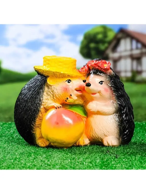 Садовая фигура из гипса &laquo;Ёжики признание в любви&raquo;, 23&times;17&times;22 см