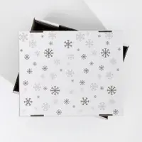 Коробка подарочная новогодняя складная Let it snow, 31&times;25.5&times;16 см, Новый год