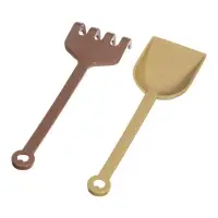 Песочный набор № 174 "Зефир", ведро-цветок 0,3 л, сито, грабли, совок, 2 формочки 01874