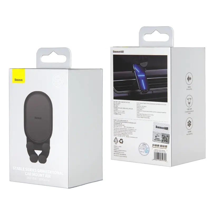 Автодержатель SUWX020001 в воздуховод BASEUS STABLE GRAVITATIONAL CAR MOUNT AIR черный Автодержатель SUWX020001 в воздуховод BASEUS STABLE GRAVITATIONAL CAR MOUNT AIR черный