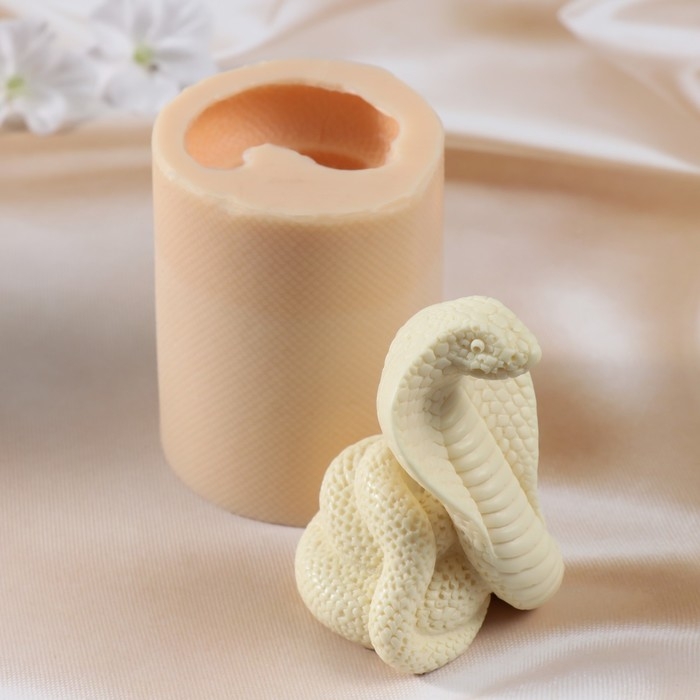 Молд силиконовый Молд силиконовый "Змея №6" 9х6,5х6,5 см