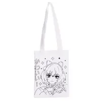 Сумка-шопер, раскраска &laquo;Аниме: девочка&raquo;