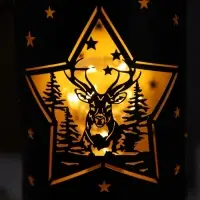 Светодиодная фигура &laquo;Лесная сказка&raquo;, 12.3&times;27.5 см, 1LED. от батареек АААх3, свечение тёплое белое