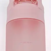 Бутылка для воды onlytop, 550 мл, тритан, с трубочкой, с поильником, розовая