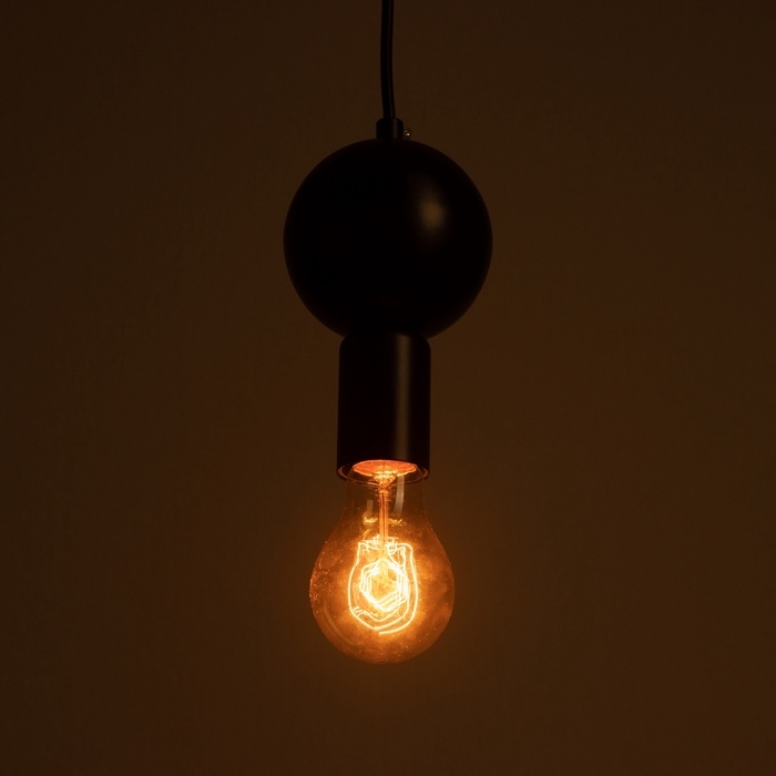 Светильник Светильник "Антикс" Е27 40Вт черный золото 10х10х27см