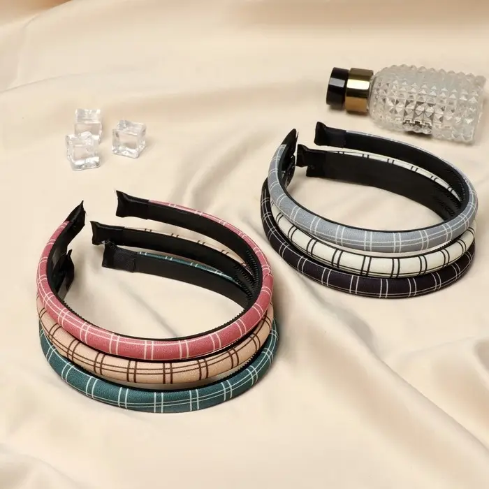 Ободок для волос «Сигрид», полосы, 1.2 см, МИКС Ободок для волос «Сигрид», полосы, 1.2 см, МИКС