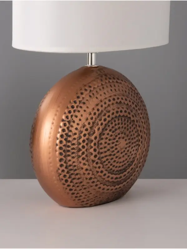 Лампа настольная RISALUX &laquo;Аико&raquo;, 15 Вт, Е14, коричневая, 25&times;15&times;37 см