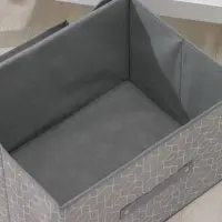 Короб стеллажный для хранения с крышкой Доляна &laquo;Фора&raquo;, 40&times;30&times;25 см, серый