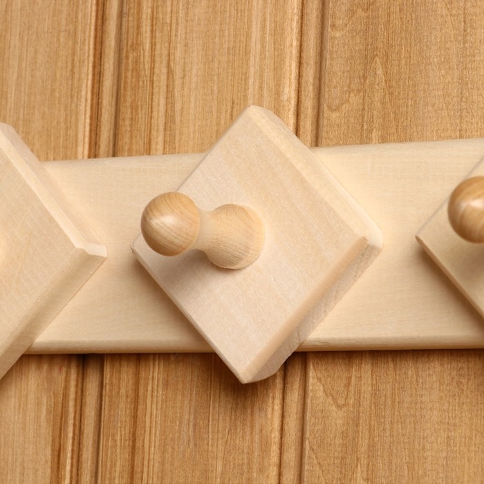 Вешалка 3 крючка, липа Вешалка 3 крючка, липа "Добропаровъ"