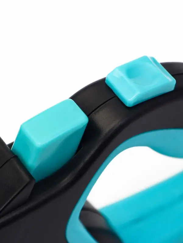 Рулетка &laquo;Пижон&raquo;, 4 м, до 15 кг, трос, светоотражающая, прорезиненная ручка, голубая