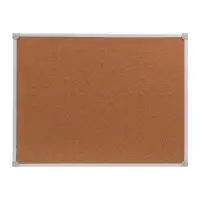 Доска пробковая Calligrata, 45&times;60 см, в ПВХ рамке белого цвета, серые уголки