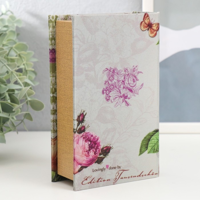 Шкатулка-книга дерево  Шкатулка-книга дерево "Романс" 17х11х5 см
