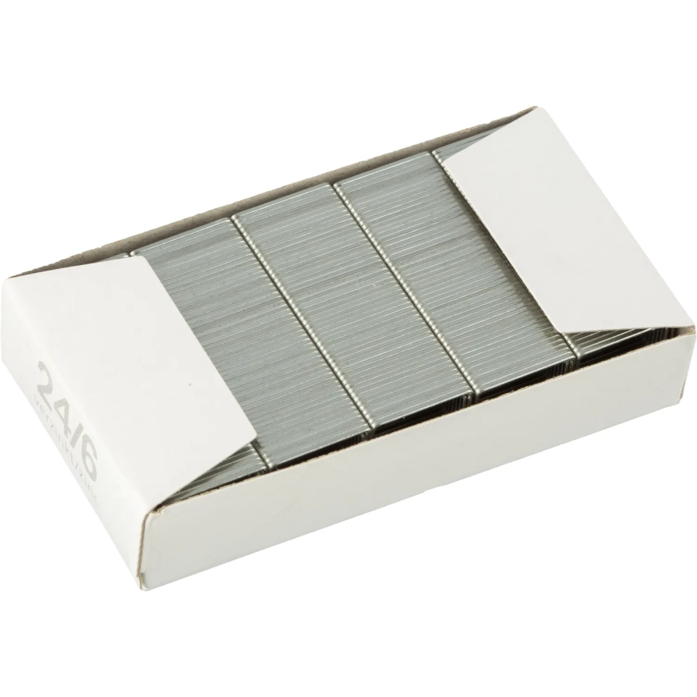 Скобы для степлера N24/6 SAX оцинкованные (2-30 лист.) 1000 шт в упаковке