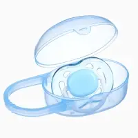 Контейнер для хранения и стерилизации детских сосок и пустышек, синий