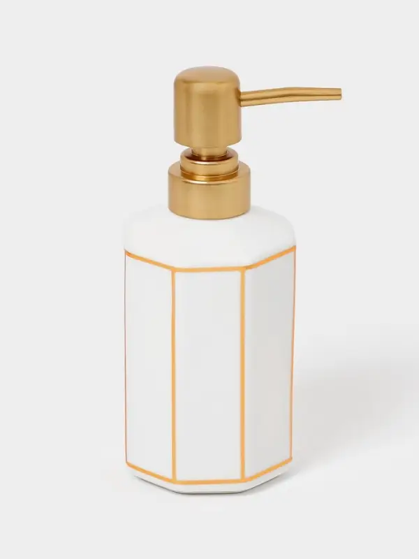 Набор для ванной Набор для ванной "Равновесие", 2 предмета (дозатор для мыла, стакан), цвет белый