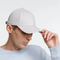 Бейсболка Spiker, серая с белым