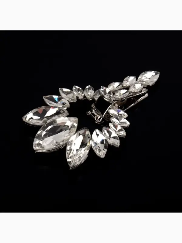 Декоративная застёжка, 9.6&times;6 см, цвет серебряный