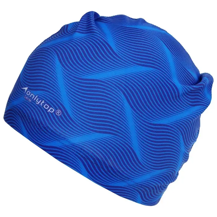 Шапочка для плавания мужская ONLYTOP Swim, тканевая, обхват 54-60 см