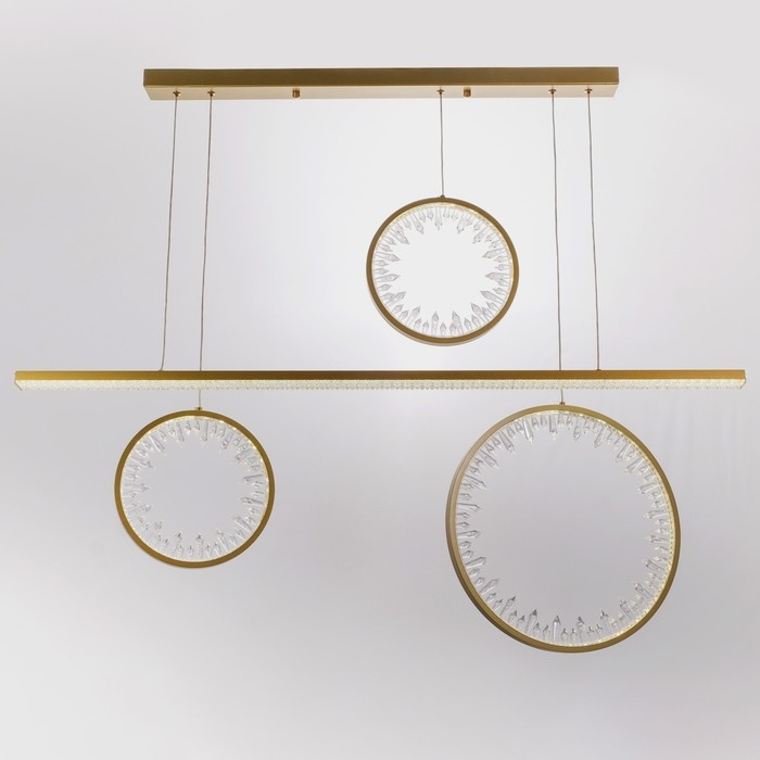 Светильник BayerLux Светильник BayerLux "Шари" LED 100Вт 4000К золото 115х10х38,5-120 см