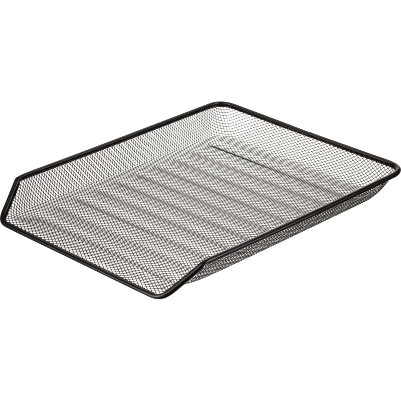 Лоток горизонтальный для бумаг 2секции Attache 200x355x275мм мет. сет черн