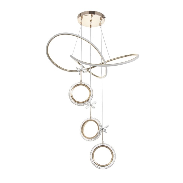 Светильник с ПДУ Светильник с ПДУ "Лаурен" LED 130Вт 3000-6000К золото 53х53х100 см