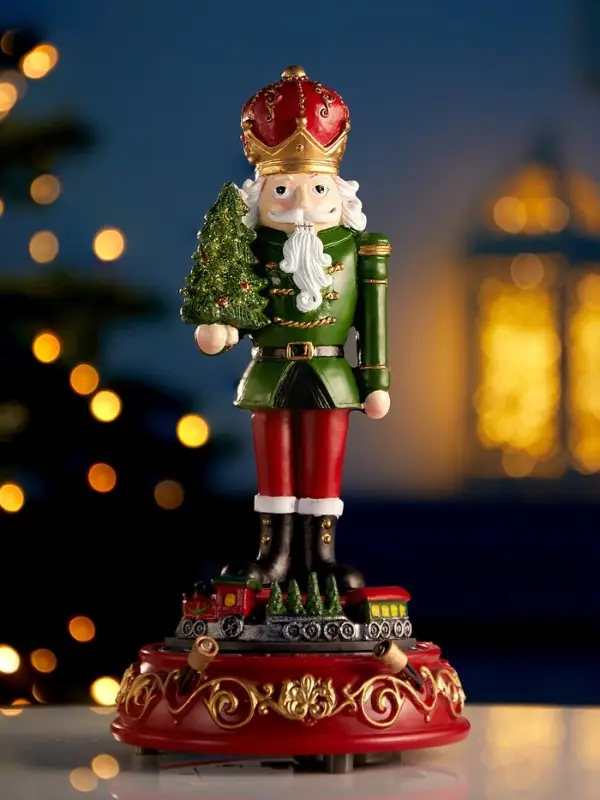 Фигура светодиодная  Фигура светодиодная "Щелкунчик" 22х11 см, 2 LED, LR41x3 (в компл), Т/БЕЛЫЙ