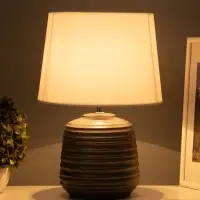 Лампа настольная RISALUX &laquo;Жосефина&raquo;, 15 Вт, Е14, серебристая, 25&times;25&times;36 см