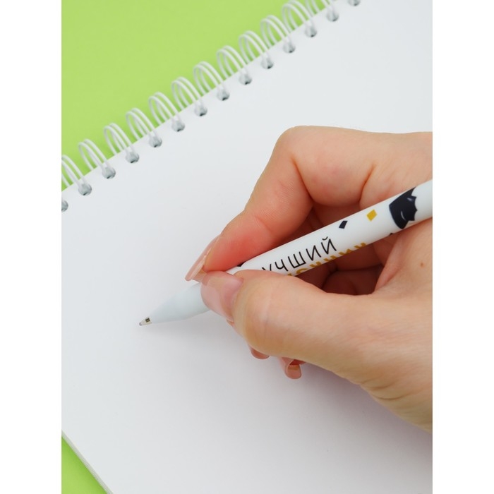 Набор пластиковых ручек  Набор пластиковых ручек "Лучший выпускник школы", синяя паста 0.7 мм, 4 шт